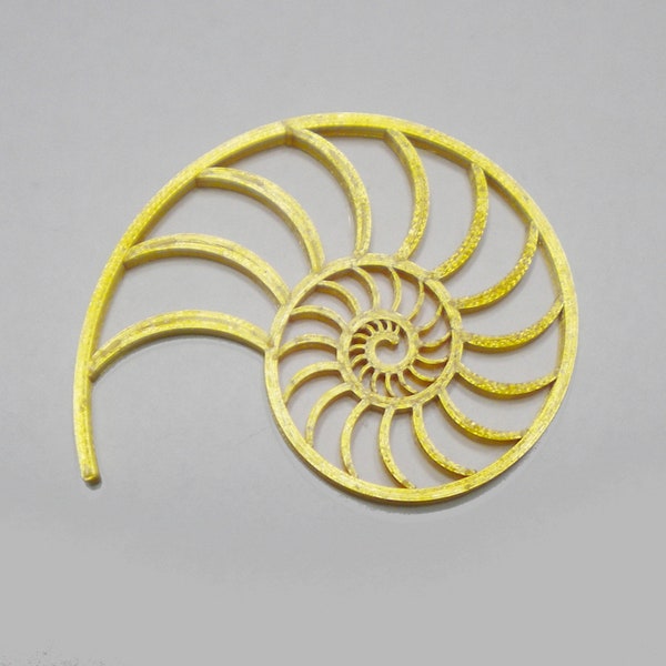 3D Printed Nautilus Shell Slice Coaster Wall Hanging Home Office Decoration Gift
