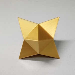 3D Printed Stellated Cube Home Office Decoration Desktop Ornament
