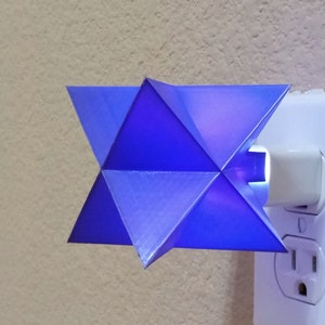3D Gedruckt Stern Tetraeder Lampe Nachtlicht USB LED Licht Home Office Dekoration Geschenk Wand Desktop Ornament