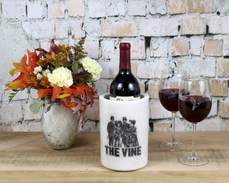 Beautifully Crafted Marble Wine Chiller Unique Personalized Gift for