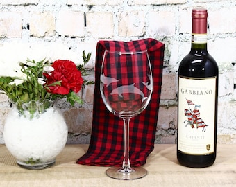 Set of Etched Dolphin Wine Glass: Stemmed or Stemless, Full Wrap Design