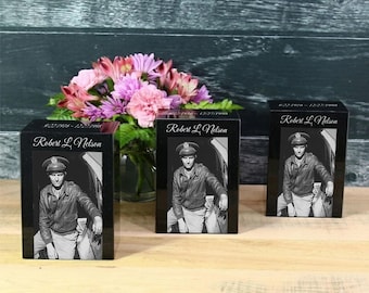 Companion & Family Share Cremation Urns – Personalized Etched Granite Sets