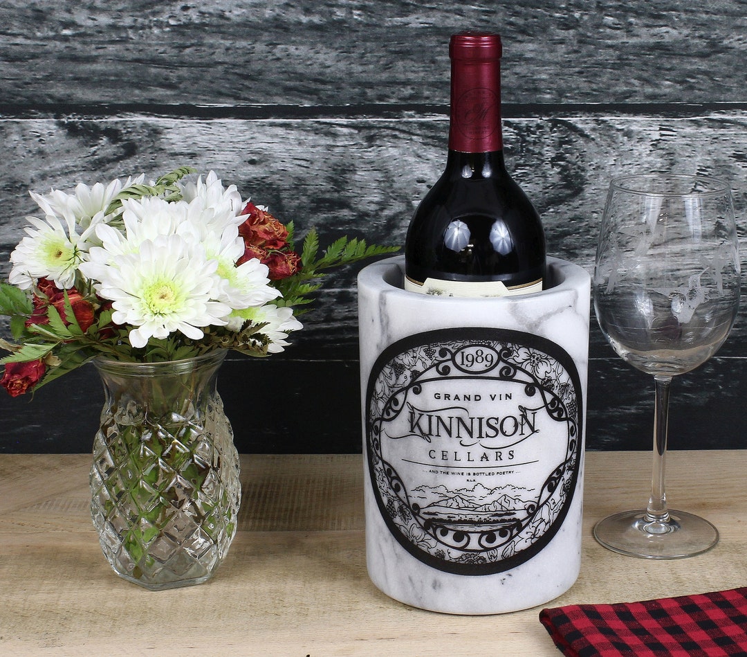 Elegant Personalized Marble Wine Chiller Unique Gift for Etsy