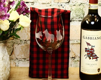 Set of Etched Corgi Wine Glasses: Full-Wrap Design, Corgi Lover Gift