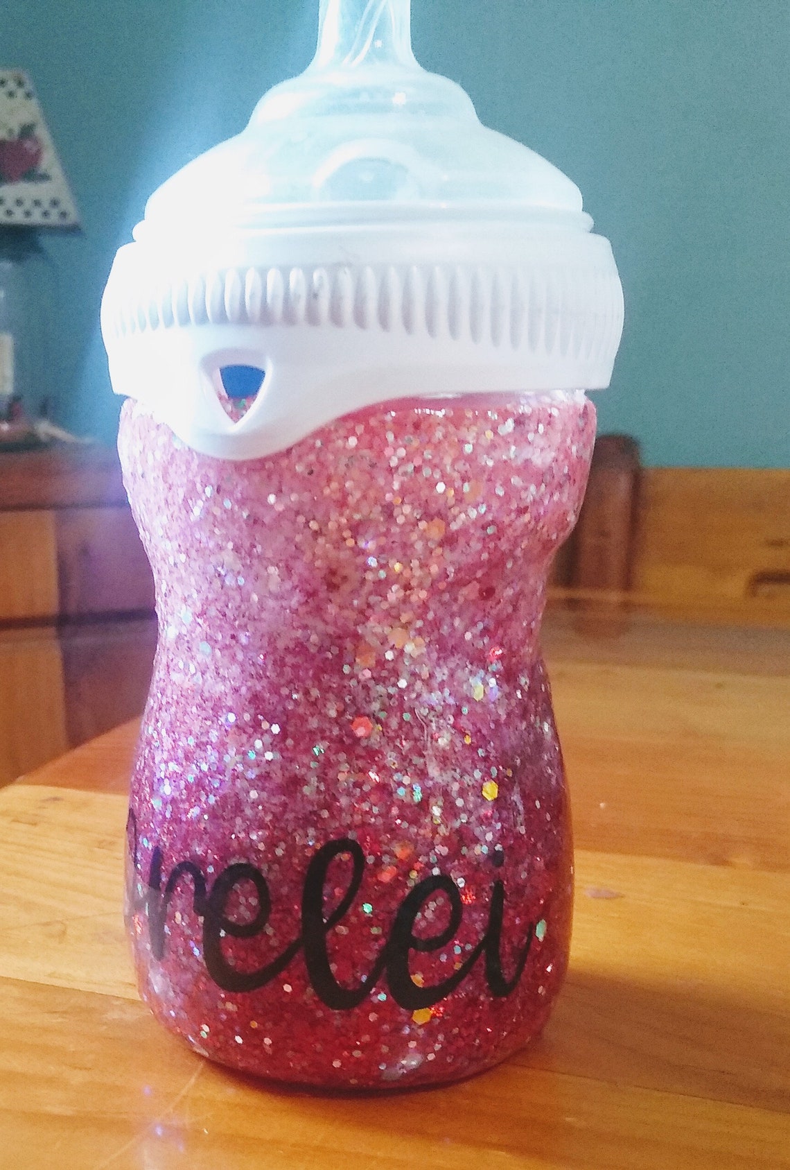 GLITTER baby bottle Etsy