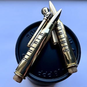 Hand made petrol lighter from bullet.338 engraving STALKER