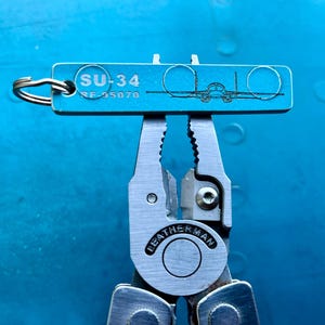 Pilot сollectable gifts planetags from the Russian Su-34 plane shot down over Kharkov on March 6, 2022 Aircraft Skin Keyring
