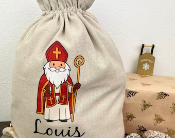 Personalized Santa sack with name | Santa gift for children | Personalized Santa sack for Christmas