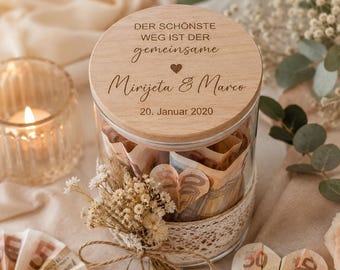 Personalized wedding gift with names | Wedding money gift | The most beautiful path is the one shared | Wedding present