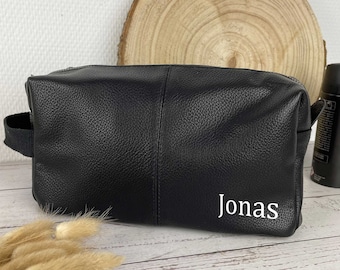 Men's toiletry bag personalized | Initial or Name | toiletry bag Birthday Gift Christmas Man Friend Gift