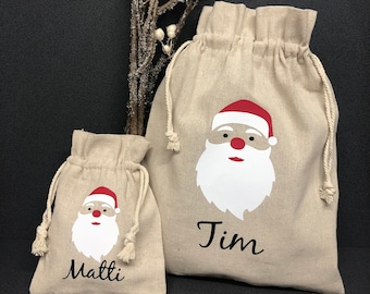 Nikolaussack personalisiert, Weihnachtssäckchen mit Name, Weihnachten Nikolaus, Nikolaussackerl Geschenk Kinder, Nikolaussäckchen