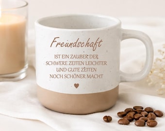 Best Friend Gift – Personalized Friendship Mug – Gift for Girlfriend – Gift for Her – Engraved Friendship Gift