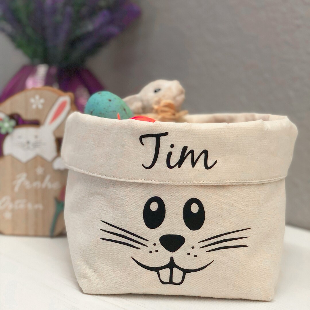 Personalized Easter Basket With Children's Names, Easter Basket to Fill