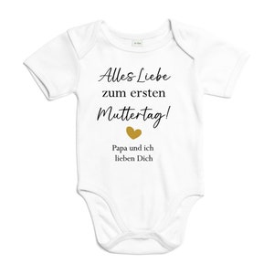 Muttertagsgeschenk Baby body I Geschenk erster Muttertag Mama I Botschaft personalisiert Jungen Mädchen Kinder 1. Mal Muttertag persönlich Bild 4