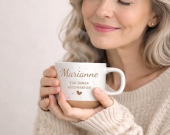 Geschenk Rentnerin – personalisierte Tasse Rente „für immer Wochenende“ | Geschenk zum Ruhestand | Abschiedsgeschenk Rente