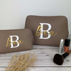 Kosmetiktasche personalisiert mit Name | Geschenk Frauen Geburtstag | Beautybag | Geburtstagsgeschenk Kulturbeutel Damen Freundin