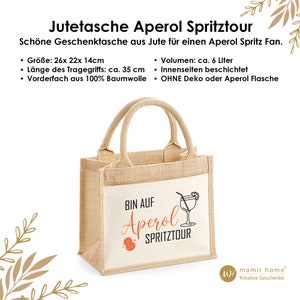 Aperol Spritztour gift Gift bag for drinks Bag Aperol Spritz Tour Gift birthday girlfriend drinks bag small image 5