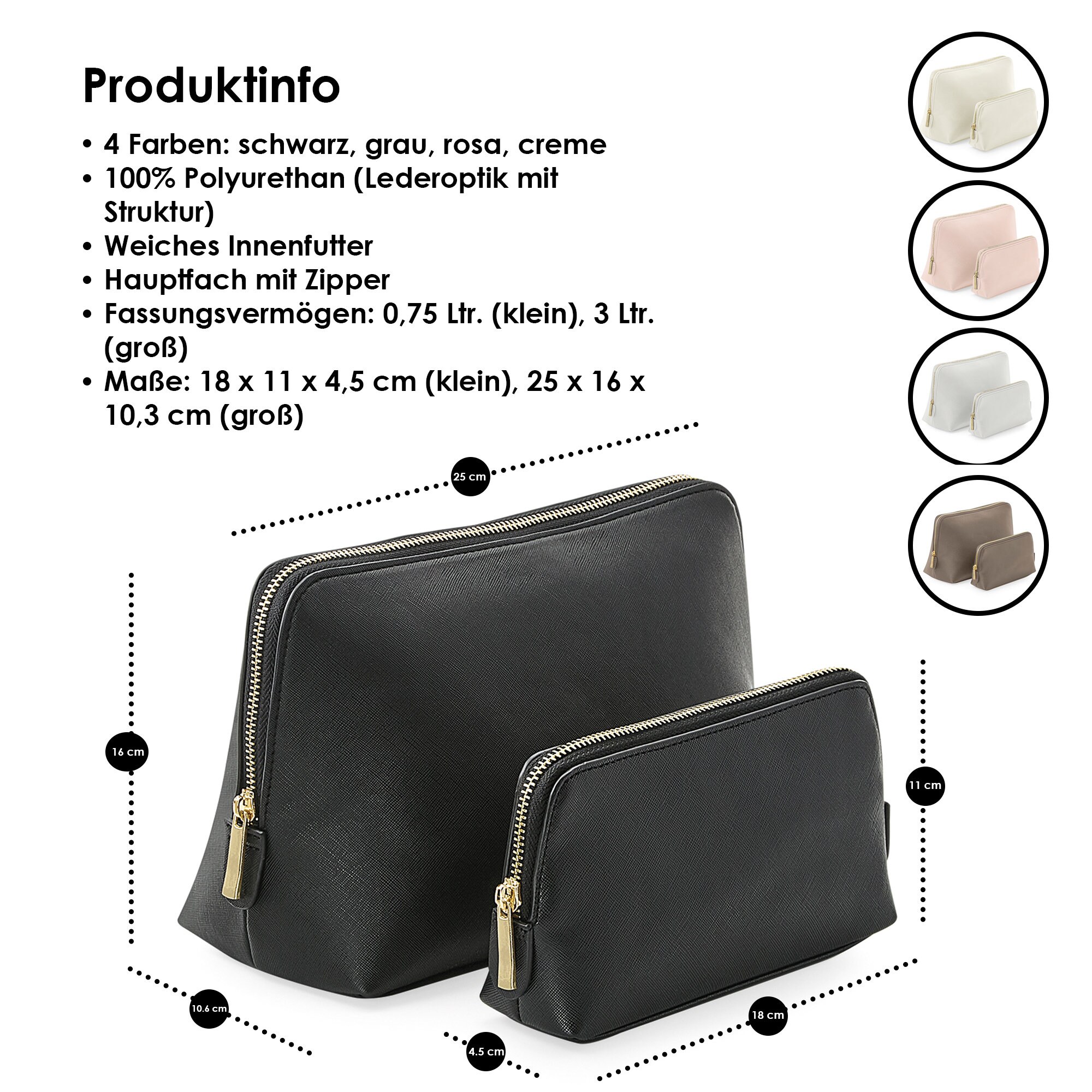 Borsa Cosmetici Personalizzata Con Nome - Beauty Case Regalo Per Donne - Foto 7