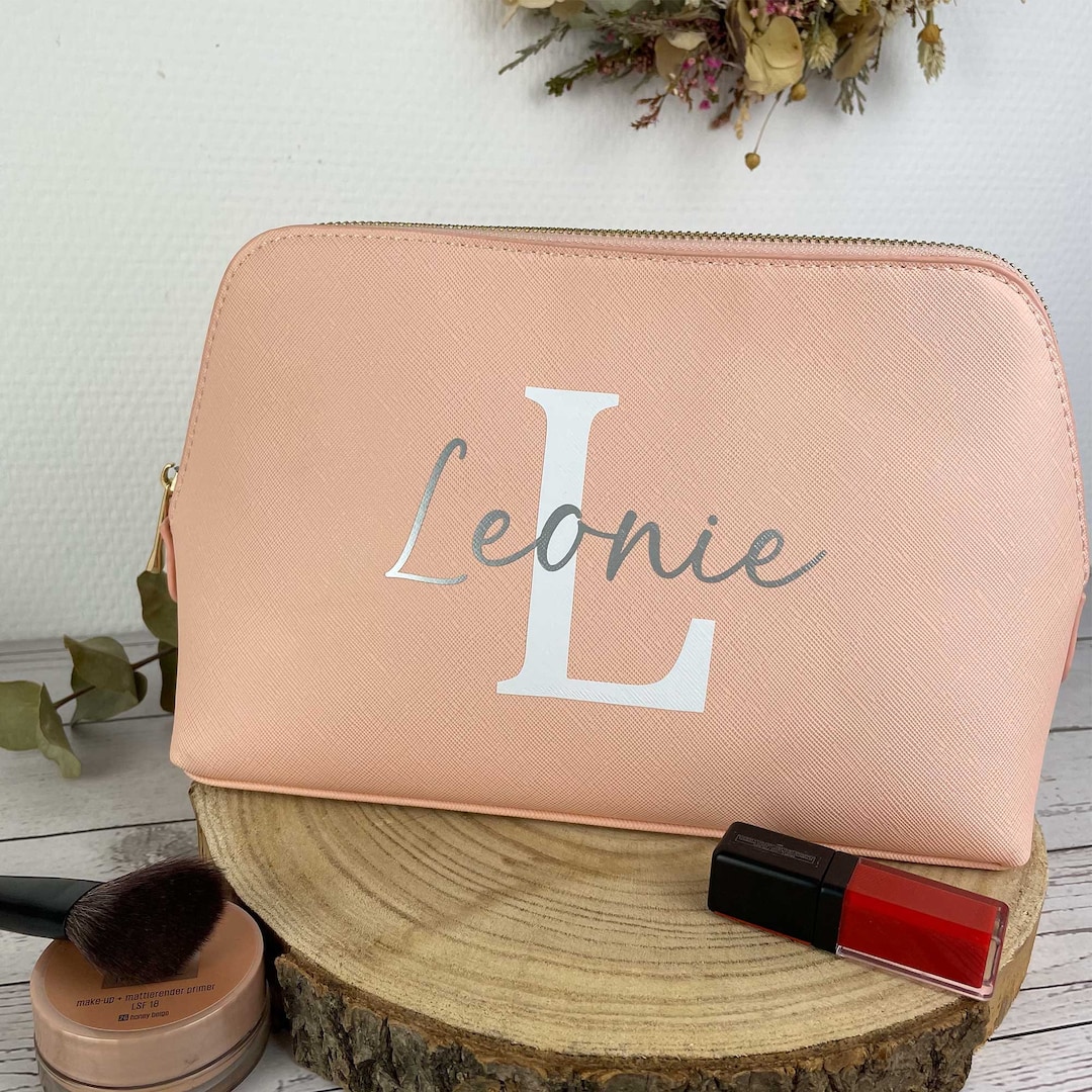 Cosmetic Bag Personalized With Name Toiletry Bag Gift Woman
