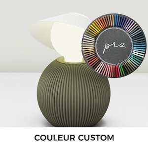 Bedside lamp design - 3d printed light - Art déco table lamp - Custom Color