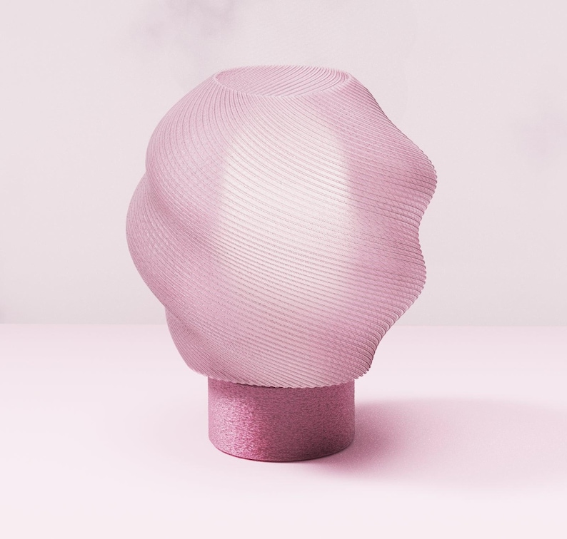 AIR Candy designer lamp – Light-up object made from recycled bioplastic – Soft and responsible style image 1
