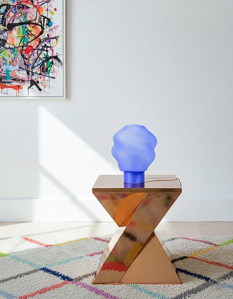 Tischlampe „AIR“, Ice, für eine originelle und umweltbewusste Heimdekoration. Bild 2