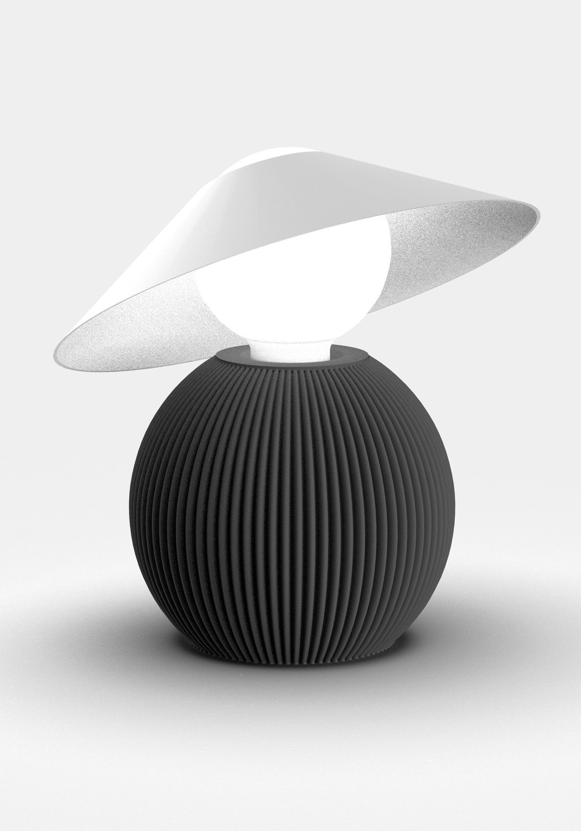 Bedside Lamp Design 3d Printed Light Art Déco Table Lamp Etsy