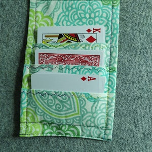 Card Holder (one only) Hand Foot Toe Card Holder with 3 Pockets Custom Made