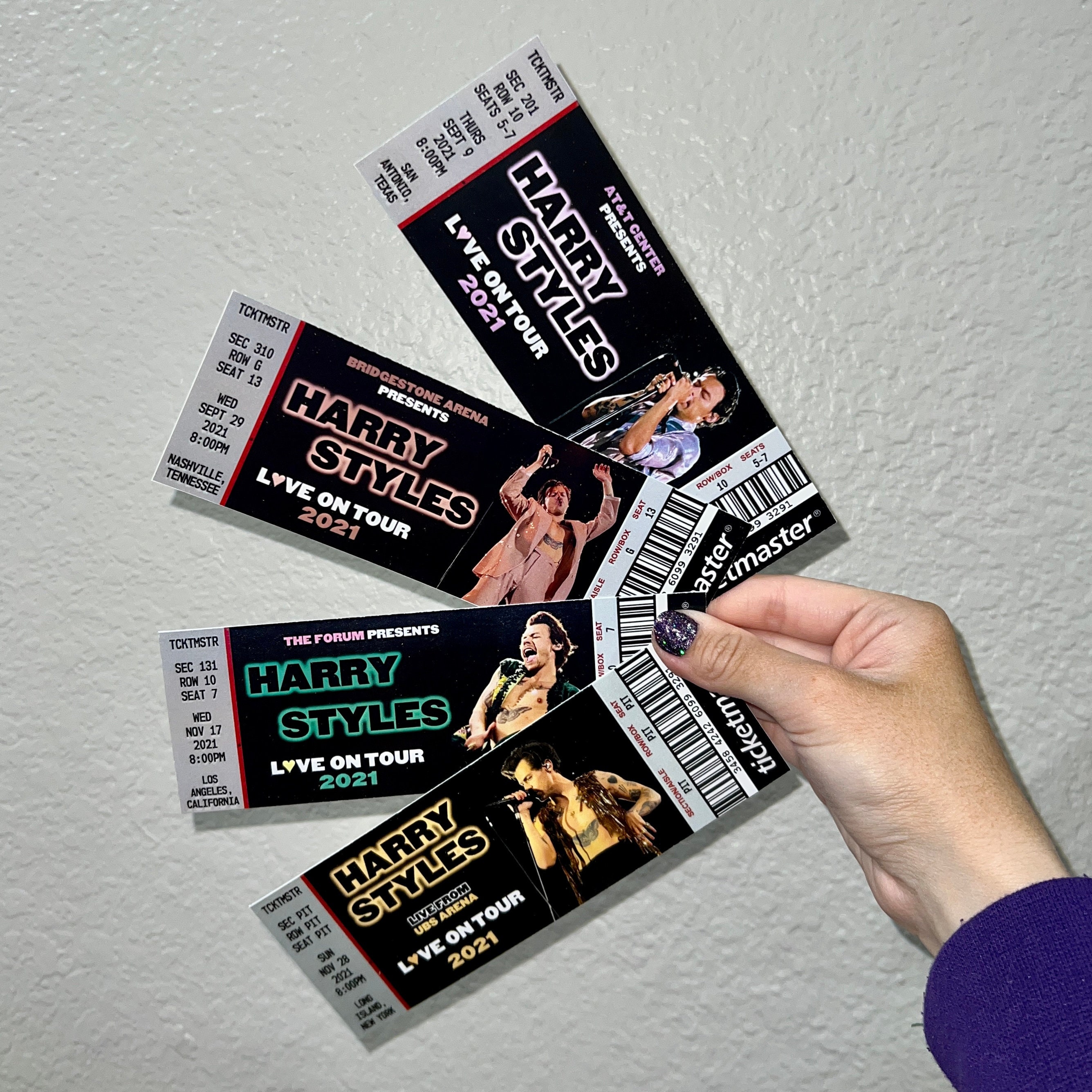 LOVE ON TOUR Custom Souvenir Tickets Etsy Australia