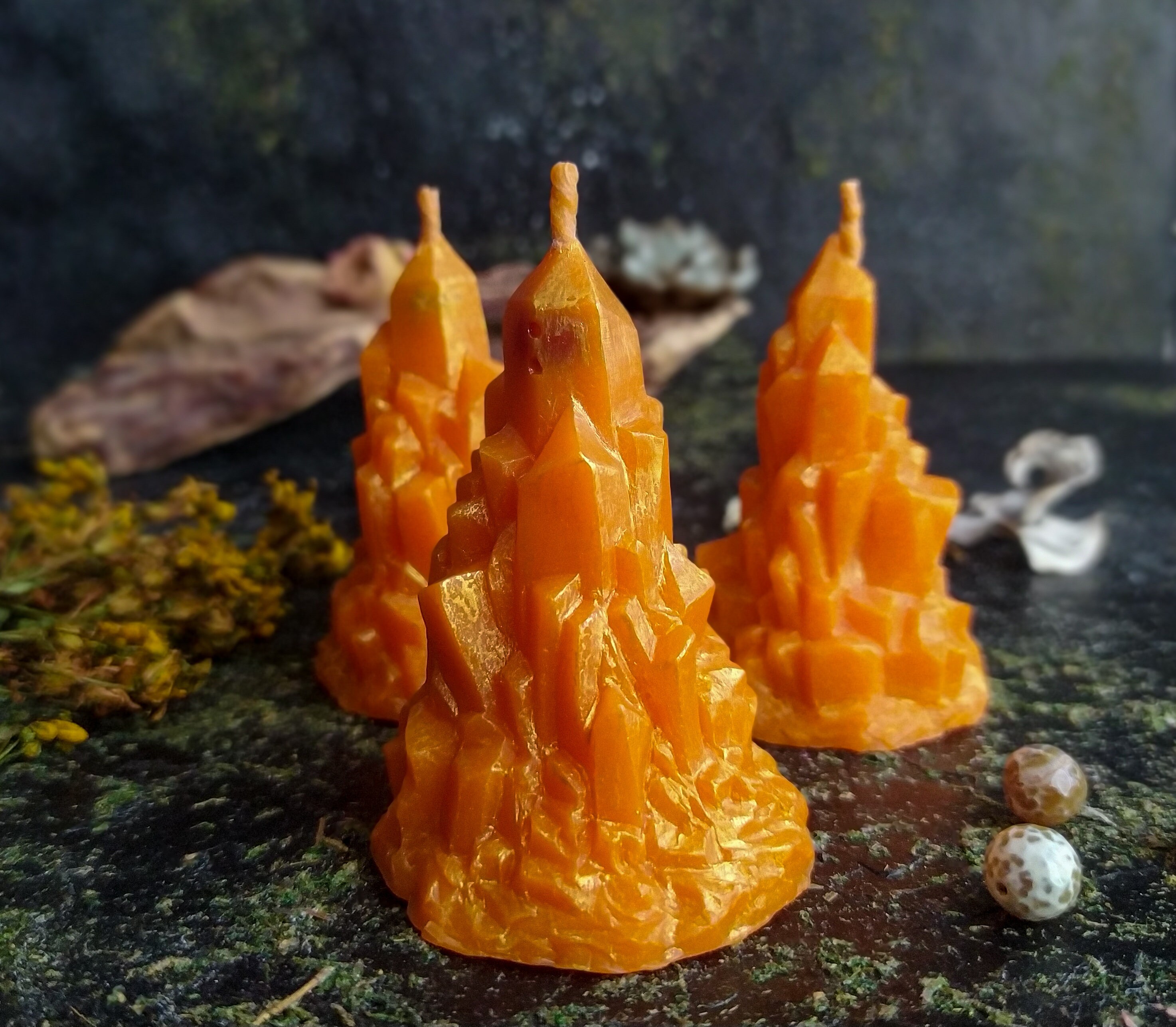 Zodiac candle Horoscope crystal candle Leo candle Etsy