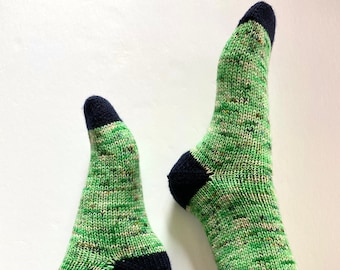 Green and Black Cabin Socks