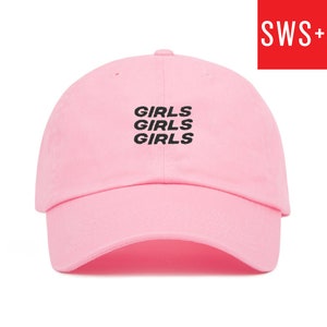Girls Girls Girls Embroidered LGBTQ Dad Hat