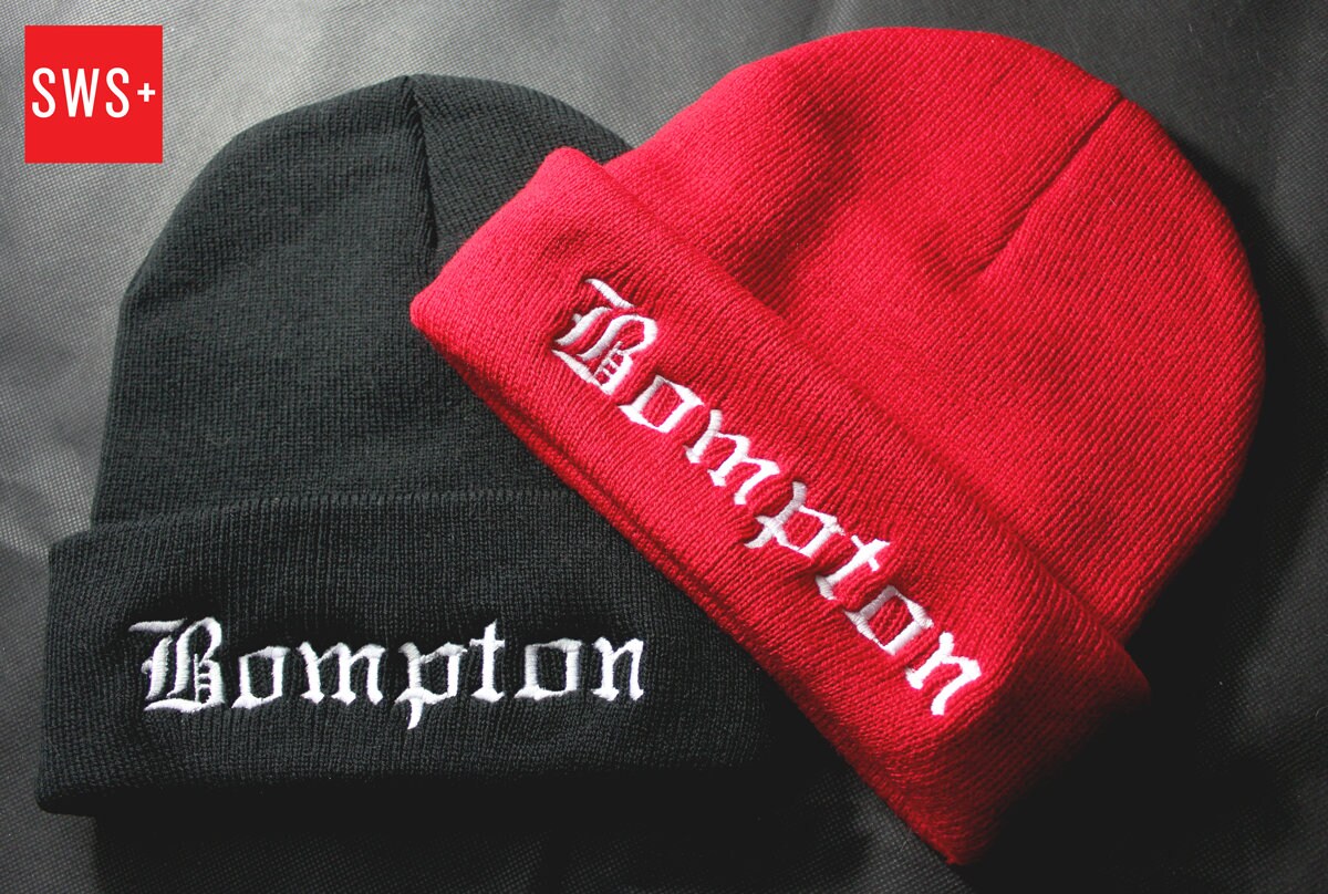 Bompton Embroidered Unisex Blood Gang Compton Beanie - Etsy