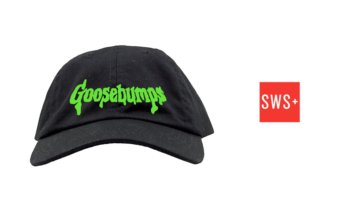 New Scholastic Goosebumps Logo Bucket Hat Black & Neon Green Lettering Cool Curly Goosebumps Snapback Hat - Etsy main image 2