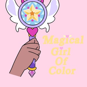 Star vs the forces of evil magical girl of color 9 x 11 art print