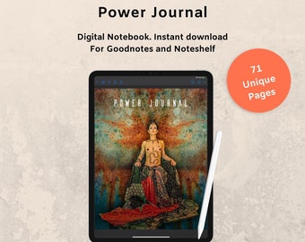 DIGITAL ART JOURNAL, Gratitude Journal, Spiritual Journal. Manifesting Journal. Use with goodnotes or noteshelf Apps.