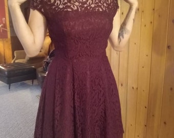 Red Lace Designer Dress