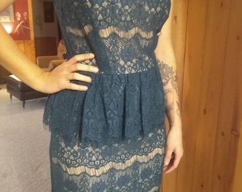 Blue Lace Anthropologie dress