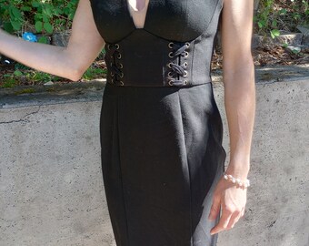 Designer Black Cocktail Dress Size Small. With tag still on