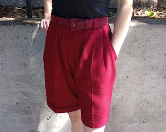 100% wool vintage women's trouser shorts
