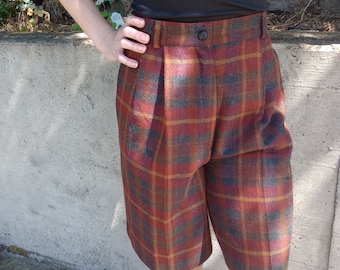 vintage wool women's trouser shorts
