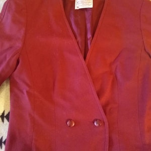 Vintage Pendleton 100% red wool blazer image 1