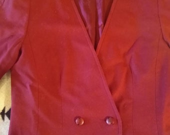 Vintage Pendleton 100% red wool blazer