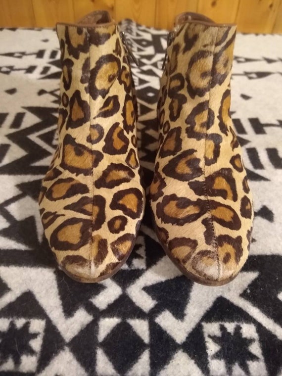 Sam Edelman Cheetah leather boots