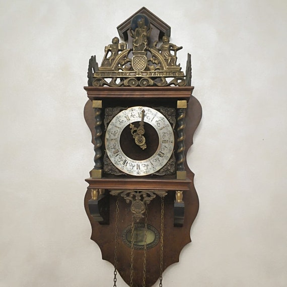 Antique Holland Wall Clock Vintage Clock Etsy
