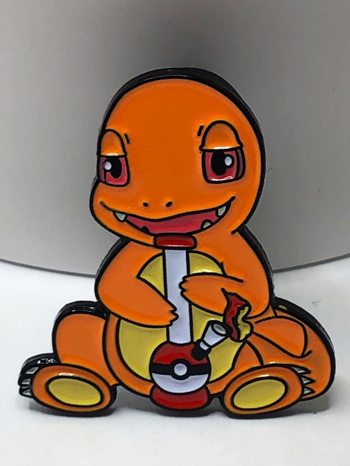 Charmander Smoking Bong Enamel Pin Etsy