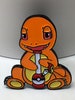 Charmander Smoking Bong Enamel Pin 