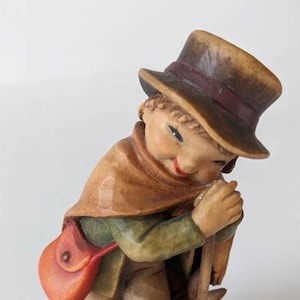 Vintage Anri Ferrandiz &quot;Weary Traveler&quot; Hand Carved Figurine