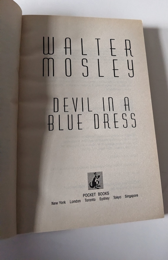 Devil in a Blue Dress-walter Mosley-easy Rawlins Mystery-hardboiled Mystery- Tradition of Hammet and Cain - Etsy Devil in a Blue Dress-walter Mosley-easy Rawlins Mystery-hardboiled Mystery- Tradition of Hammet and Cain - Etsy