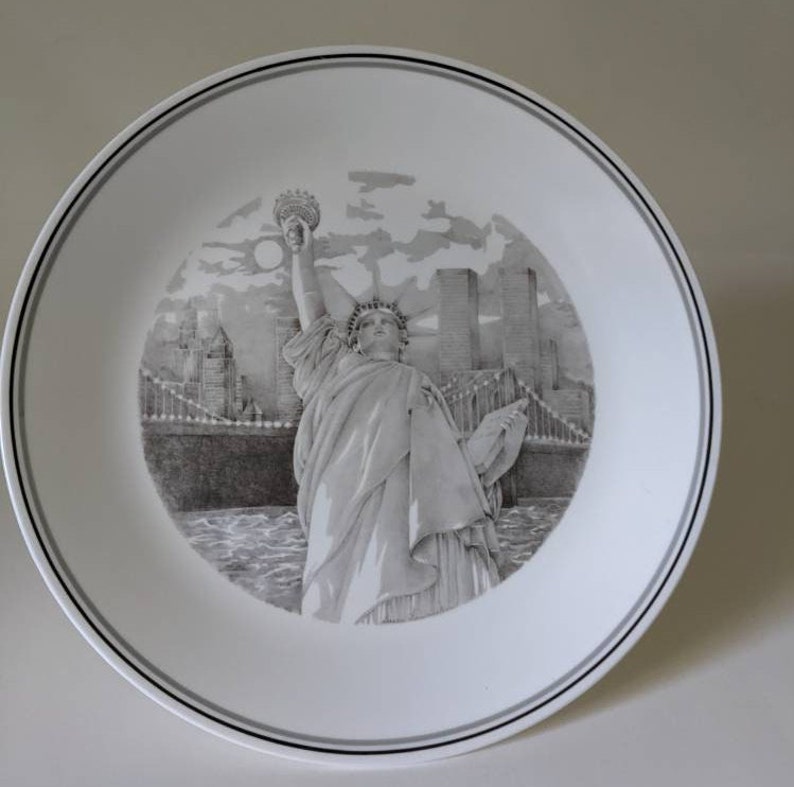 Statue of Liberty Platevintage Corelle Collectible Plate Etsy